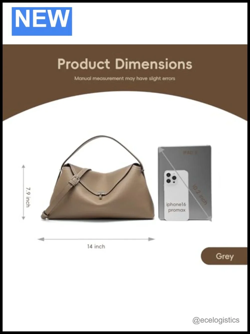 Genuine Leather Crossbody Bag Women Satchel Multiple Compartments Travel